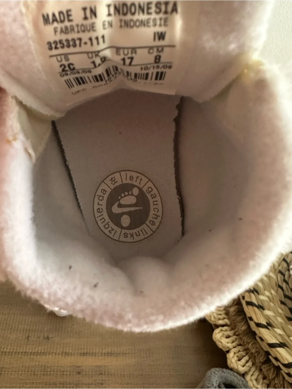 Nike Baby White High-Top Walker Sneakers